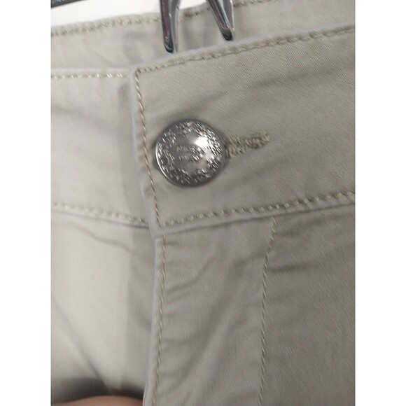 Lee Riders Woman 18P Brown Khaki Mid Rise 5 Pocket Pants Straight Leg - Picture 6 of 12